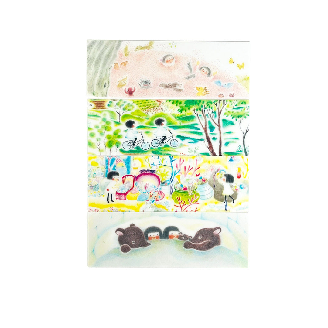 Chirri & Chirra Clear Bookmark Set - Seasons