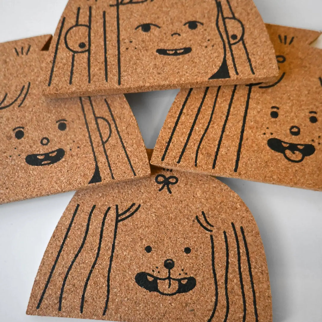 "Dog Person" Set of Four Cork Coasters