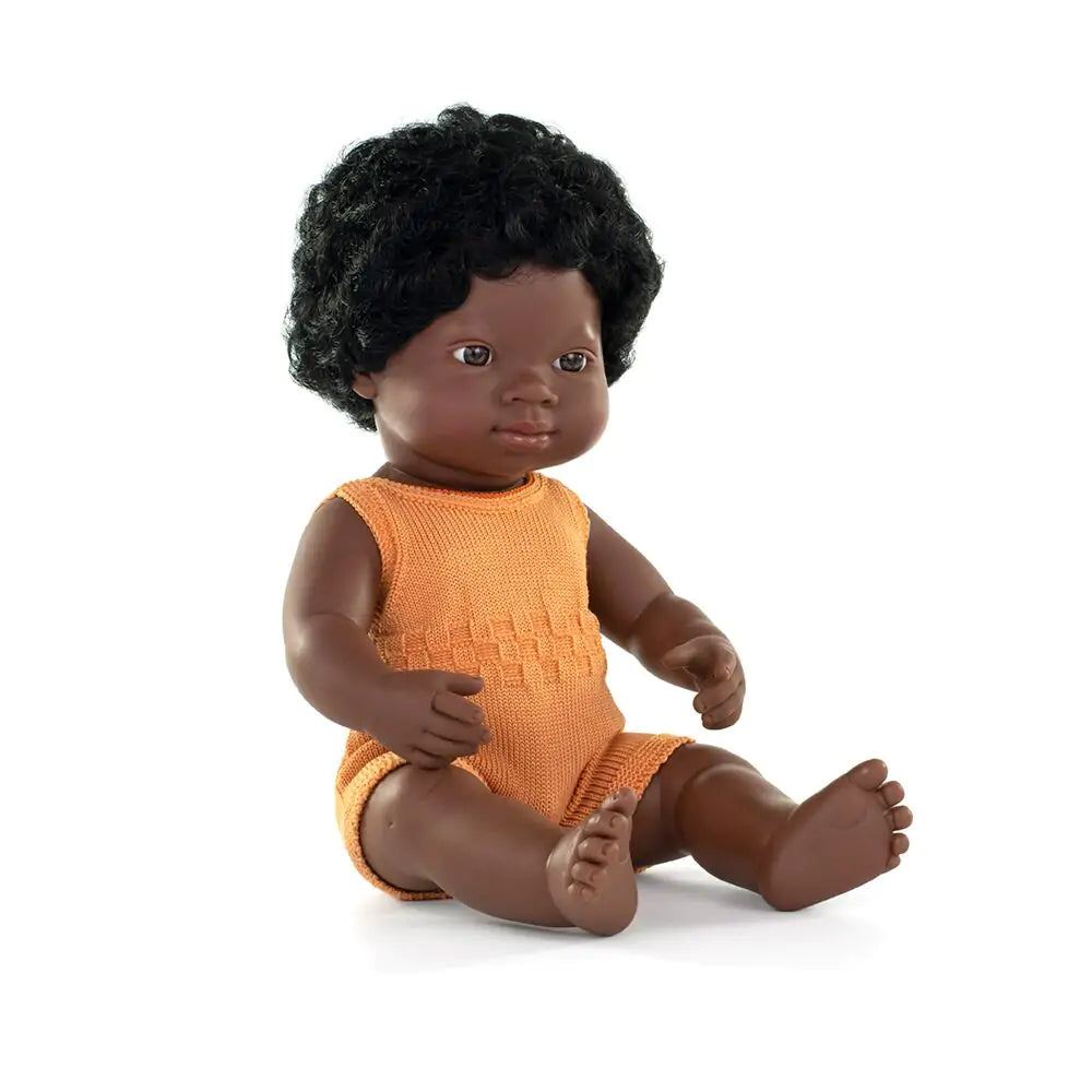 Doll African- Yellow Outfit