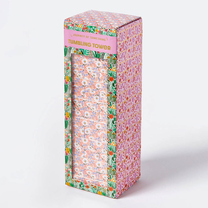 Floral Tumbling Tower Game