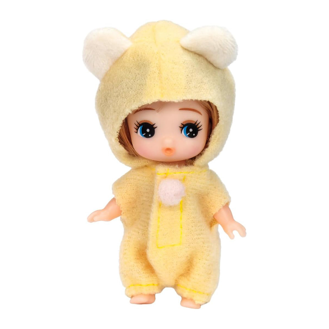 Japanese Doll: Yellow Bear Costume Baby