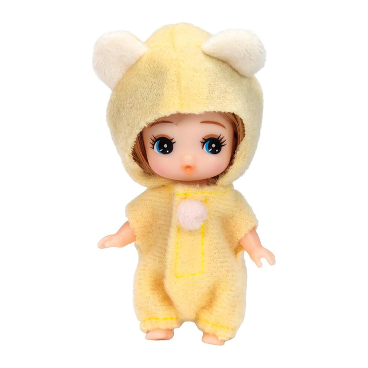 Japanese Doll: Yellow Bear Costume Baby
