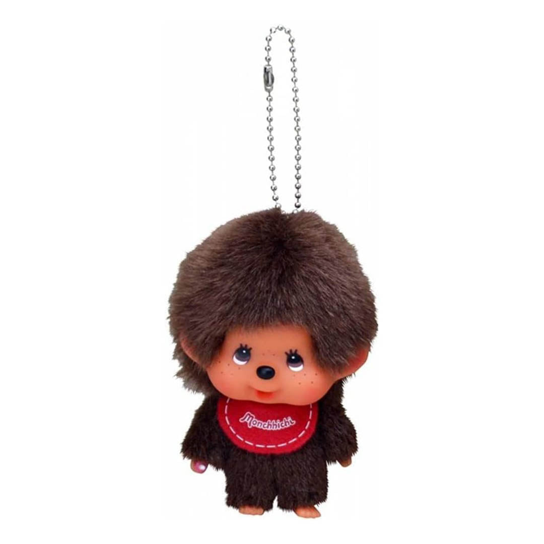 Monchhichi Sekiguchi Boy Keychain Doll Big Face