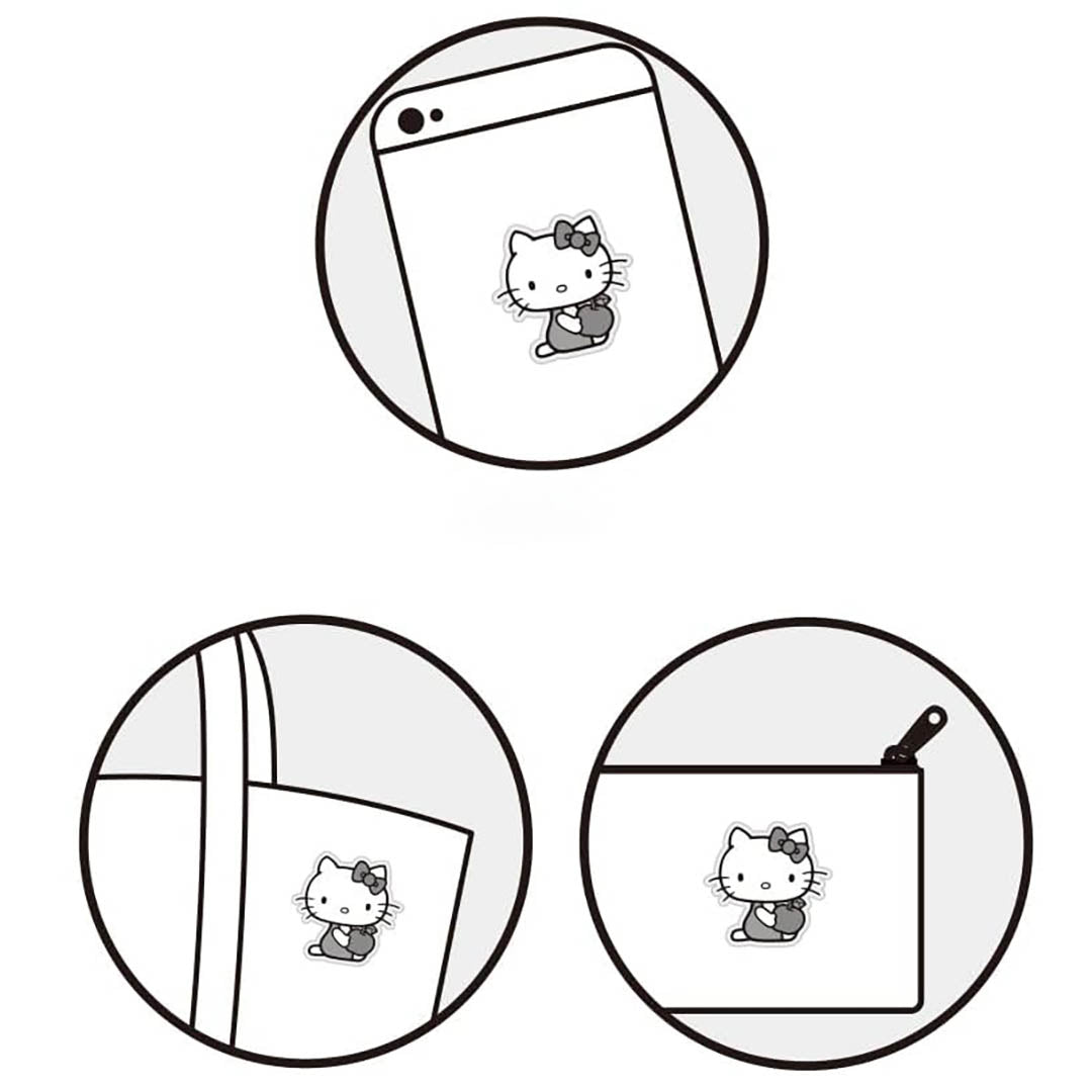 Official Sanrio Hello Kitty Fluffy Sticker with Apple