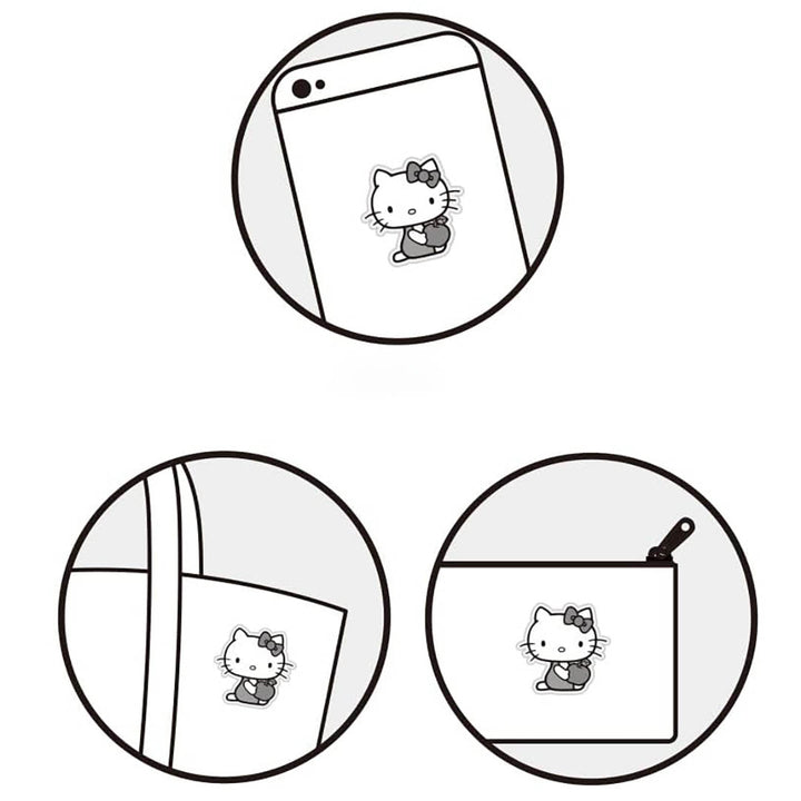 Official Sanrio Hello Kitty Fluffy Sticker with Apple