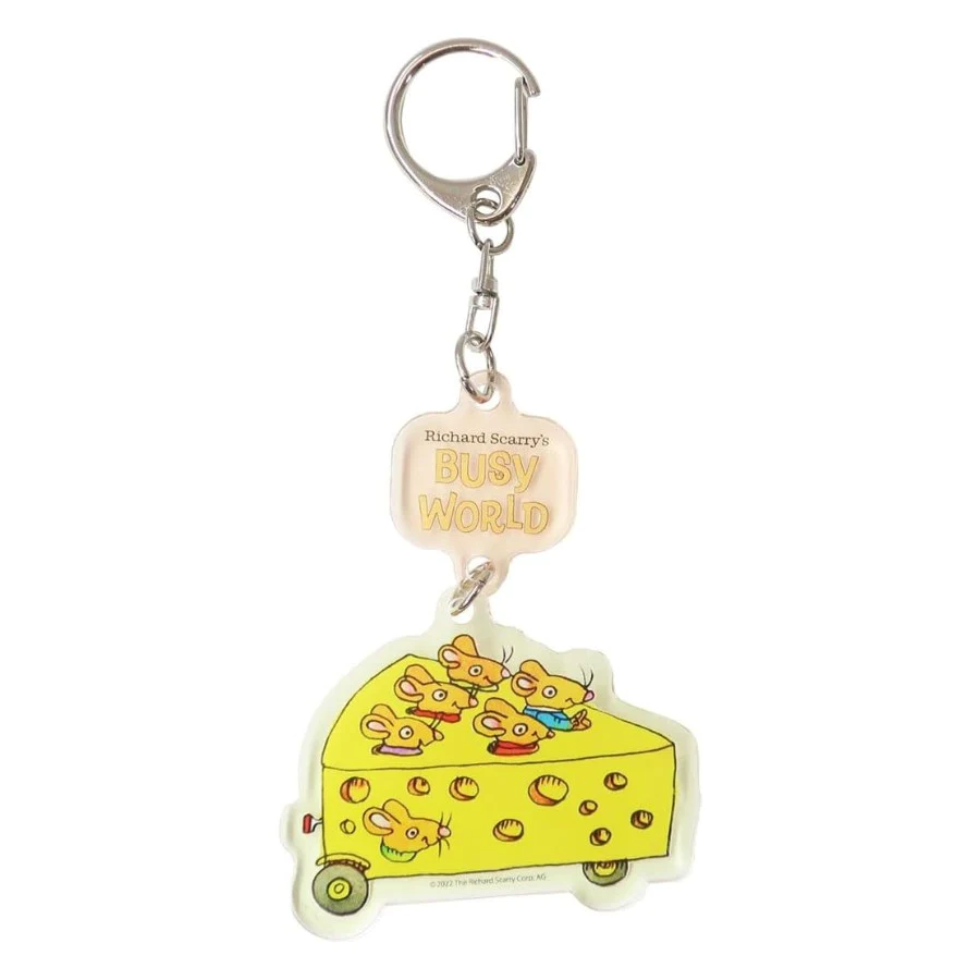 Richard Scarry Keychain- Cheese Car with Mice