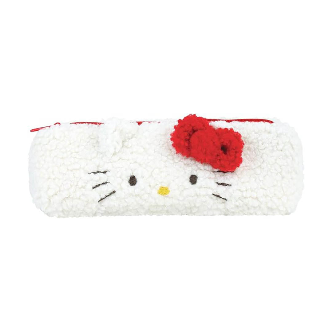 NEW Fluffy Japanese Pencil Case- Hello Kitty
