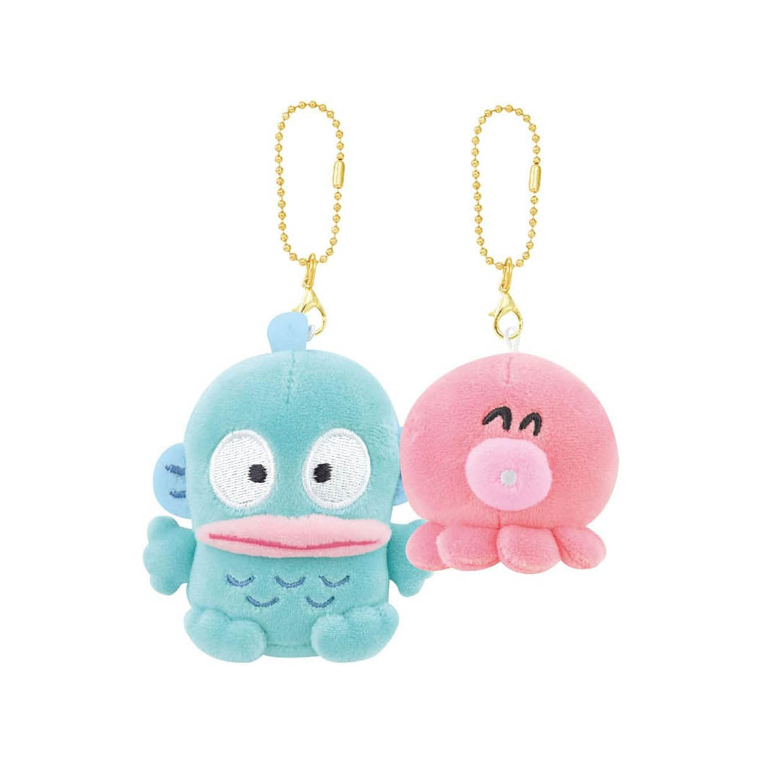 NEW Sanrio Characters Key Chain Plushies - Hangyodon & Sayuri