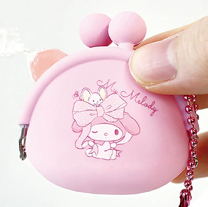 Japanese Blind Box: Official Sanrio Characters Ribbon Mini Coin Pouch Keychain