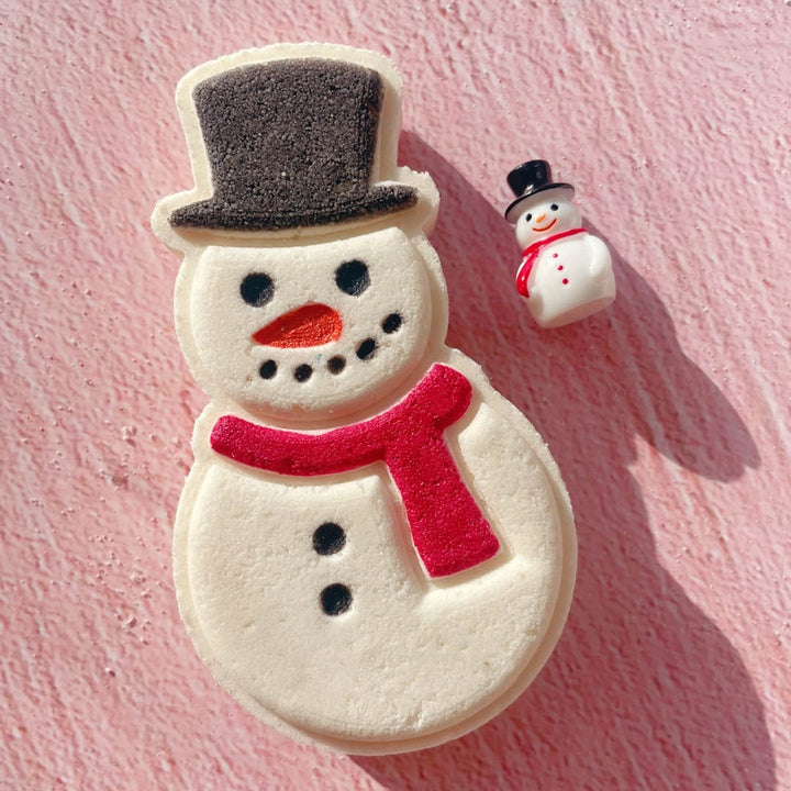 NEW Snowman Bath Bomb with Toy