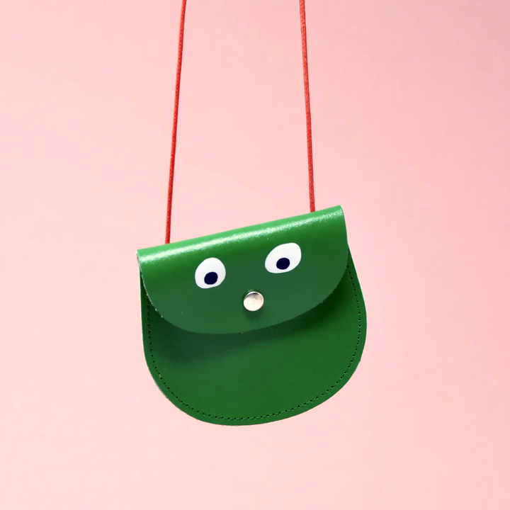 Googly Eye Pocket Purse- Green