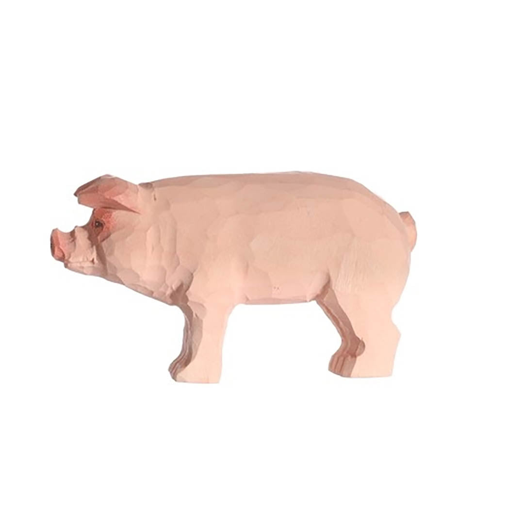 Wooden Pig Animal Toy