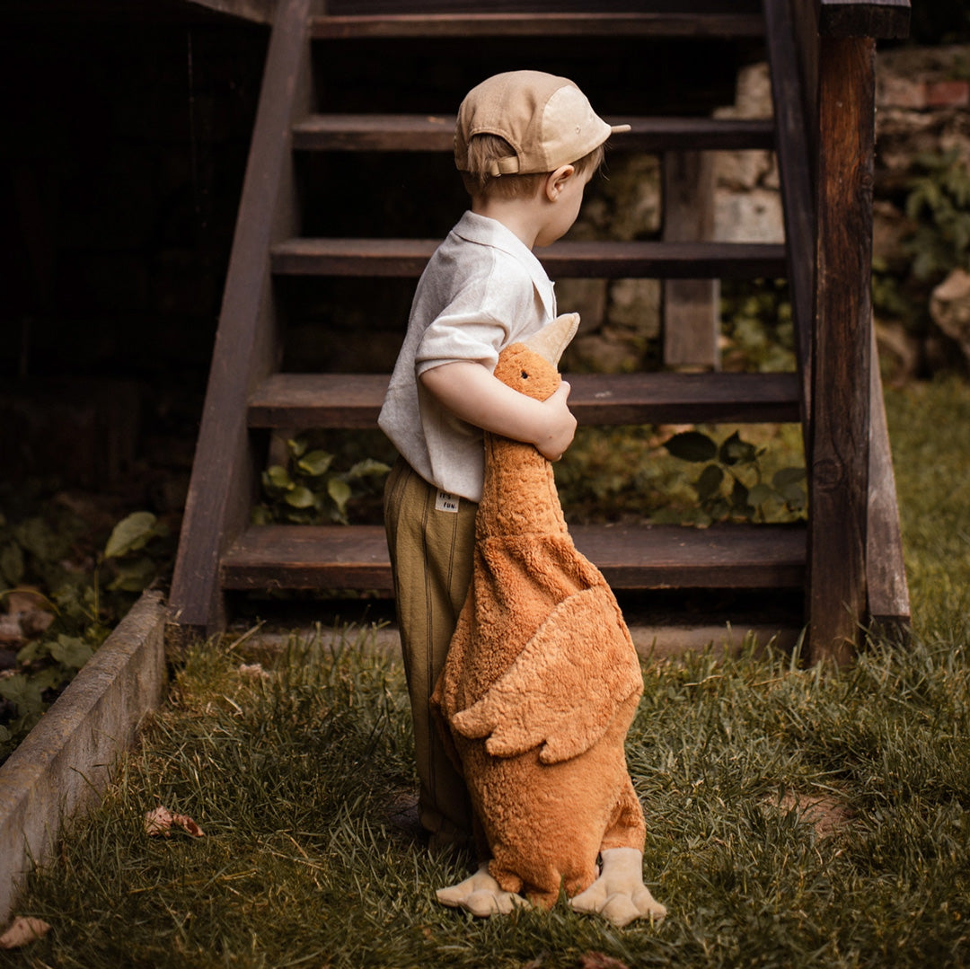 Senger Organic Goose Plush Doll- Large Rust