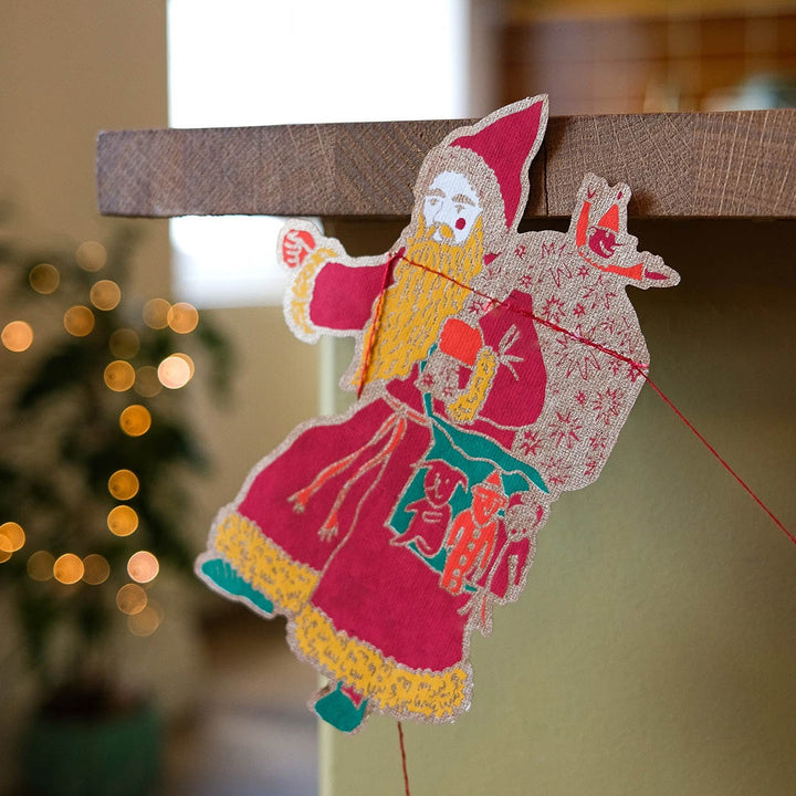 Saint Nicholas Sewn Paper Garland