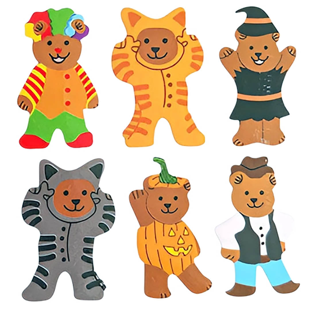 Glossy Trick or Bear Halloween Sticker