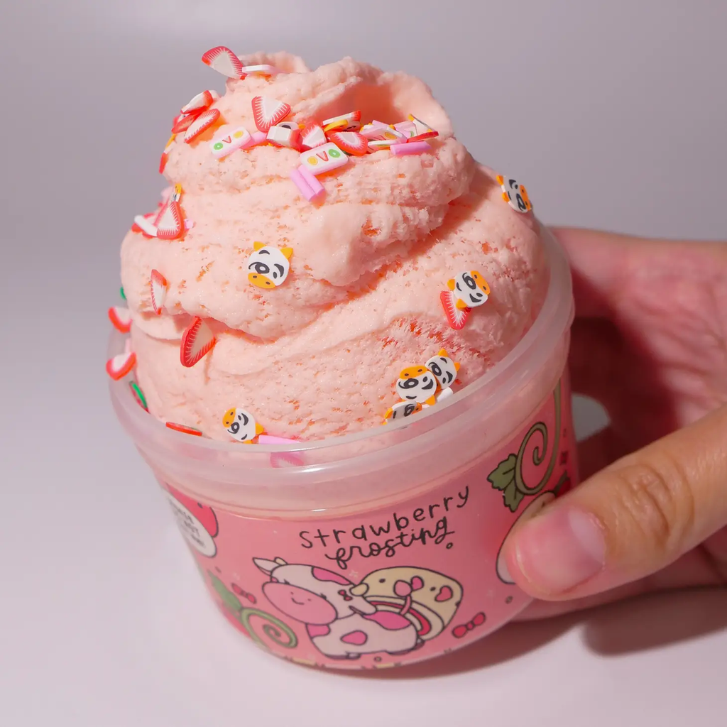 NEW Strawberry Cake Frosting  Slime