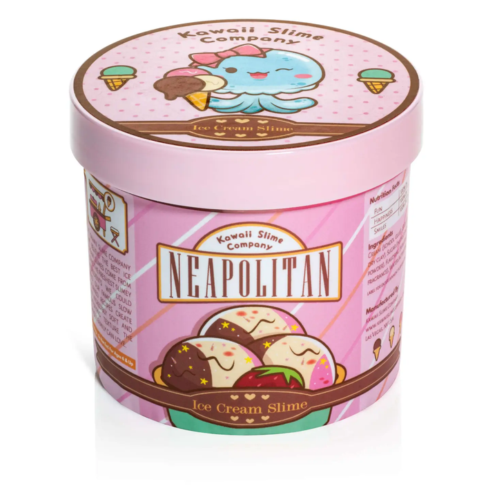 NEW Neapolitan Scented Ice Cream Pint Slime