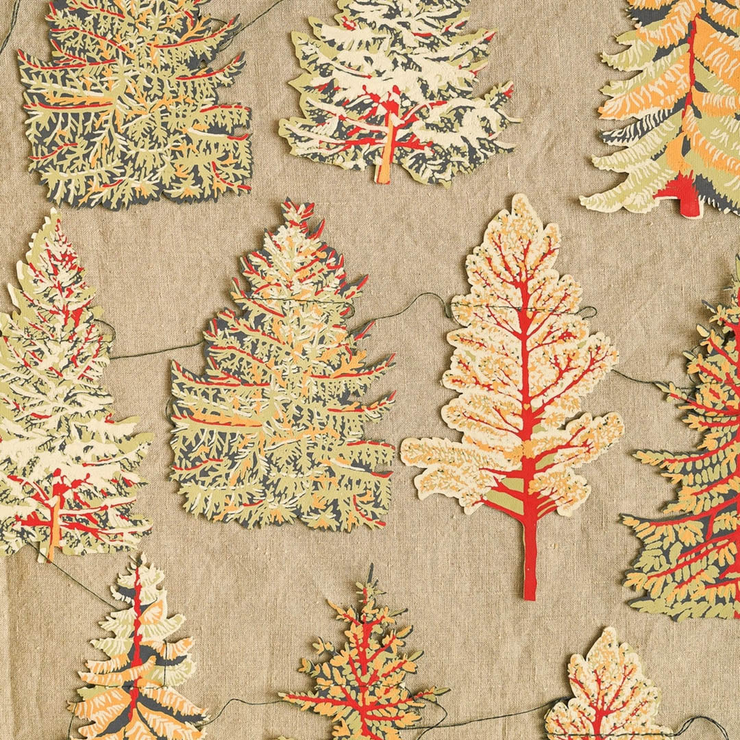 Forest Sewn Paper Garland