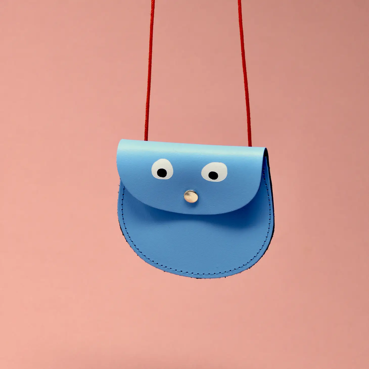 Googly Eye Pocket Purse- Blue