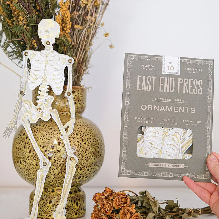 Dancing Skeletons Paper Ornaments
