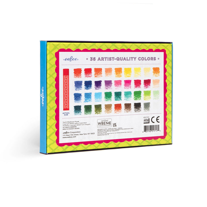 Yumi's Mushroom House 36 Oil Pastels