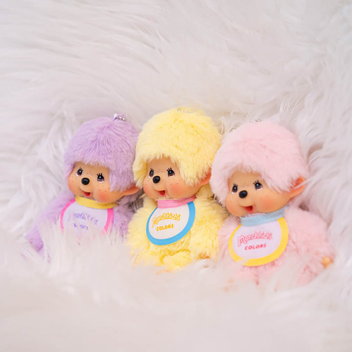 NEW Limited Edition Sekiguchi Monchhichi Colors Series Keychain - Light Pink
