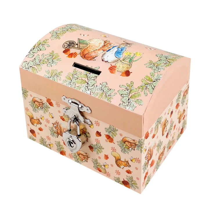 NEW Jewelry Music Coin Box-  Peter Rabbit© Hazelnuts