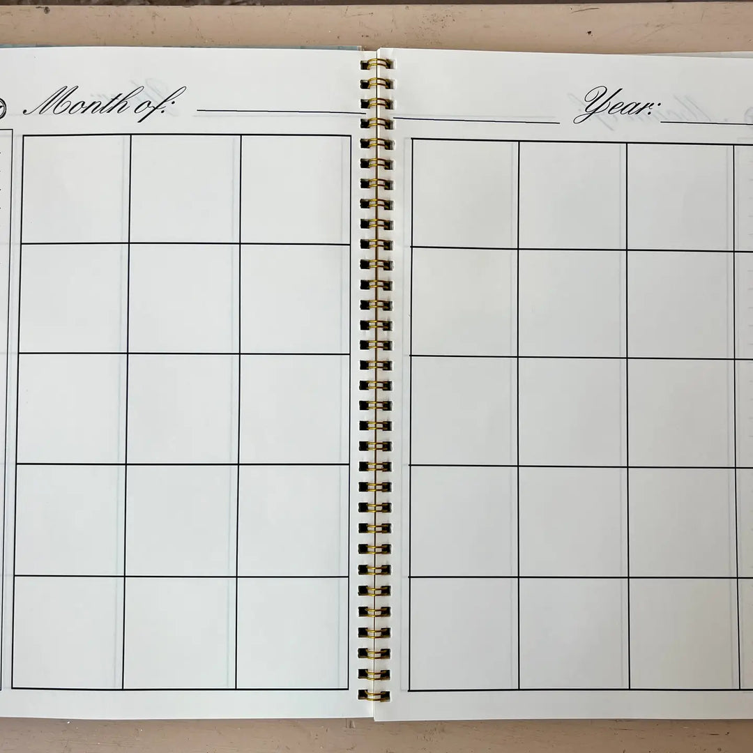 Vintage Calendar Perpetual Monthly