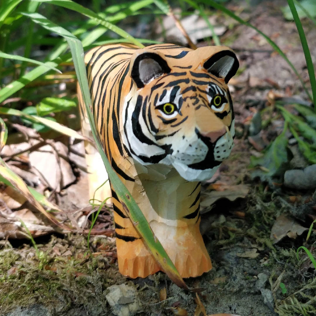 Wooden Tiger Animal Toy