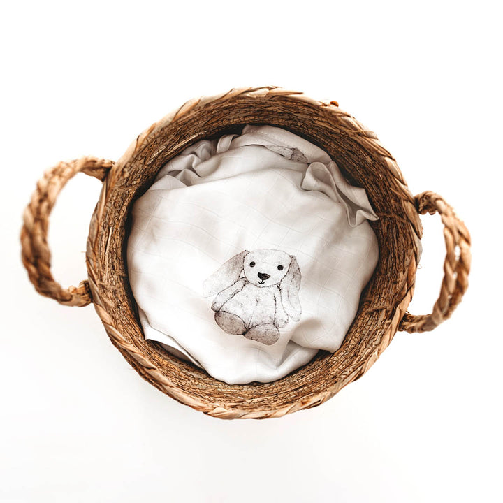 Organic Swaddle Blanket: Bunny