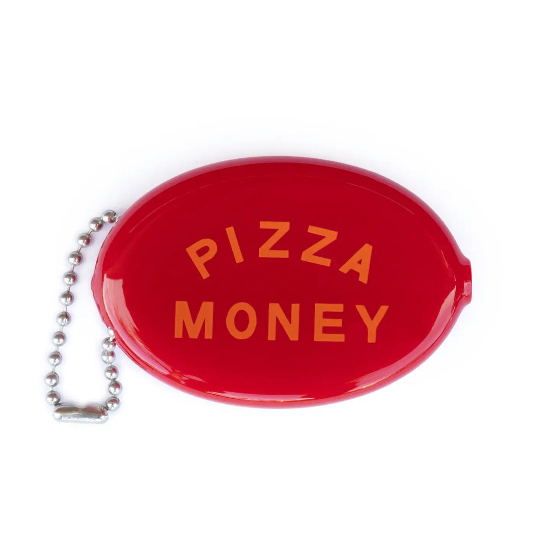 Retro Coin Pouch - Pizza Red