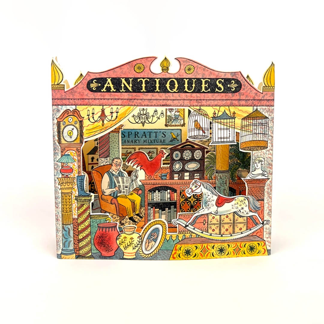 Antiques Shop 3D Card