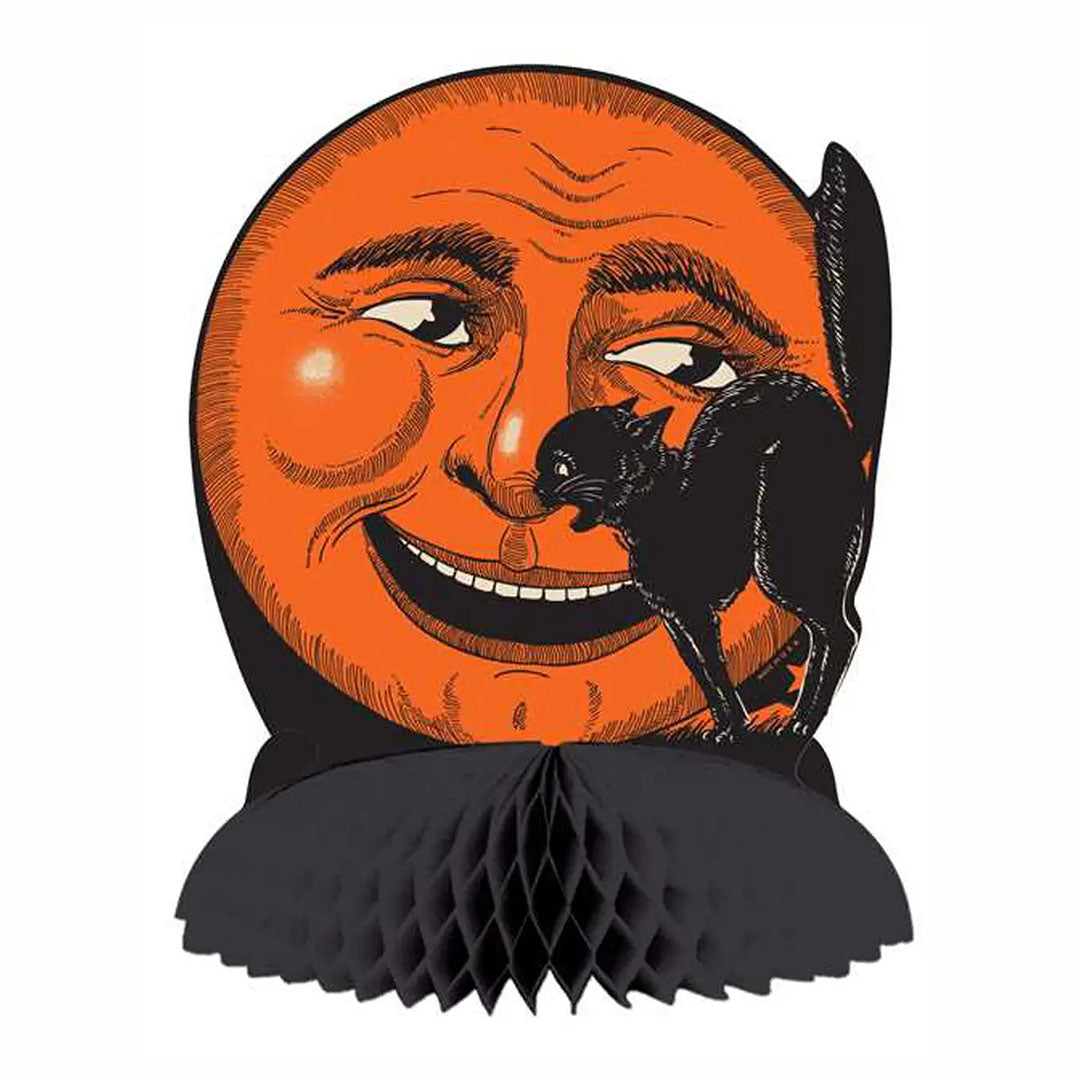 Halloween Cat & Moon Centerpiece