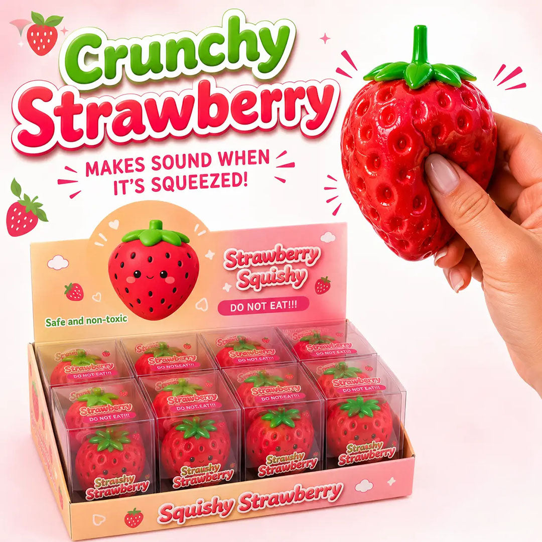 Crunchy Strawberry Squishy (ASMR Crunch)