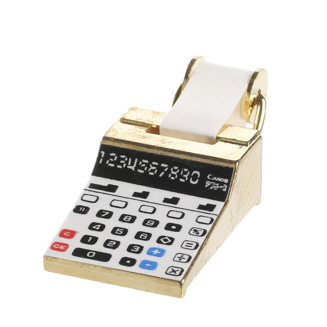 NEW Dollhouse Miniatures: Old Fashioned Brass Calculator