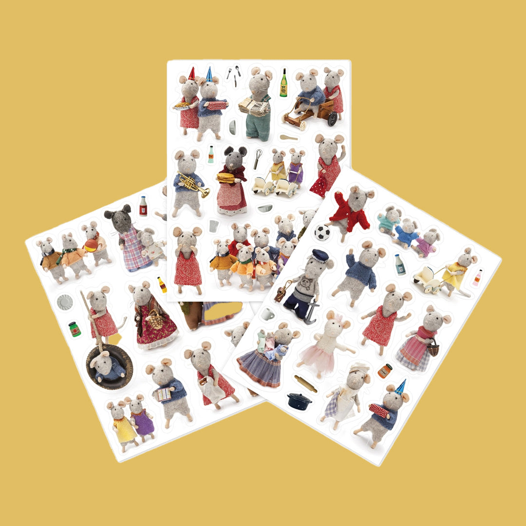 Mouse Mansion Sticker Sheets Set of 3