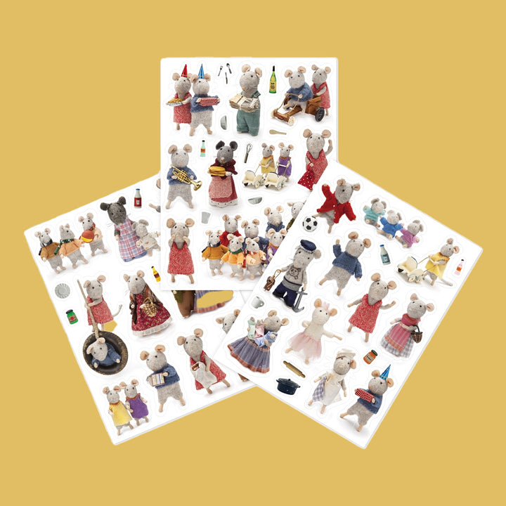 Mouse Mansion Sticker Sheets Set of 3