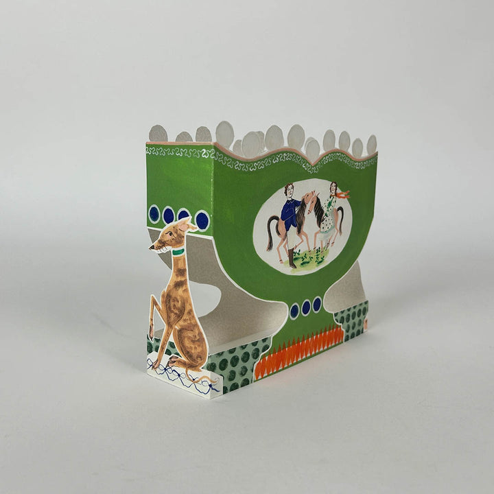 Roaming Horses Die-Cut Card