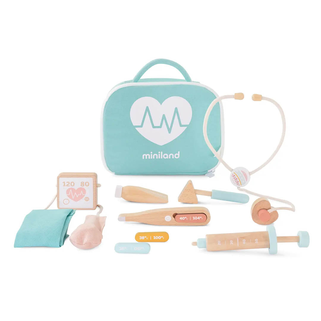 Eco Friendly Doll Wooden Doctor Set