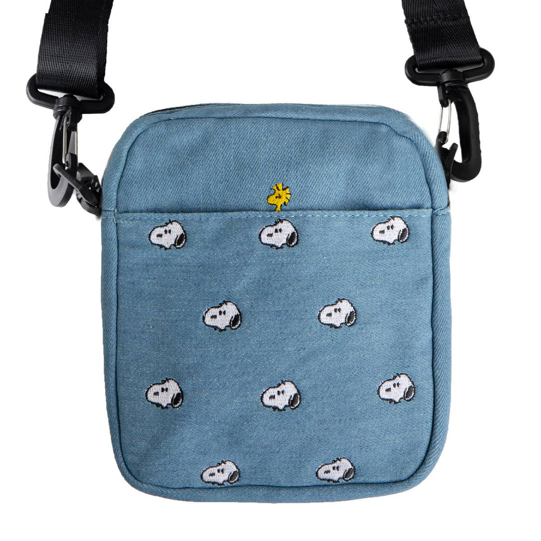 3P4 x Peanuts® - Snoopy Embroidered Crossbody Bag (Denim)