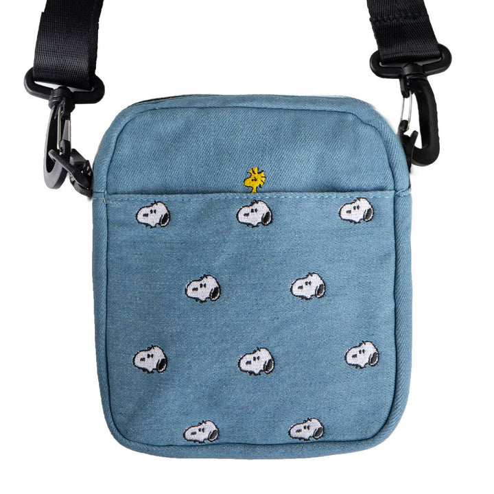 3P4 x Peanuts® - Snoopy Embroidered Crossbody Bag (Denim)