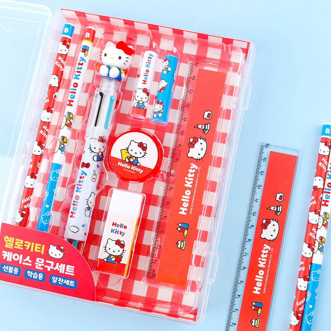 NEW Sanrio Pencil Pen School Stationery Set - Hello Kitty