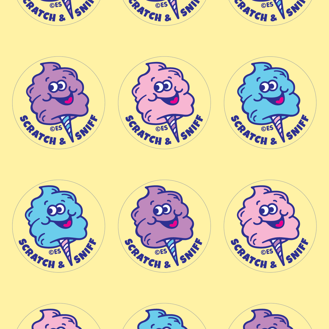 Cotton Candy Scratch & Sniff Stickers
