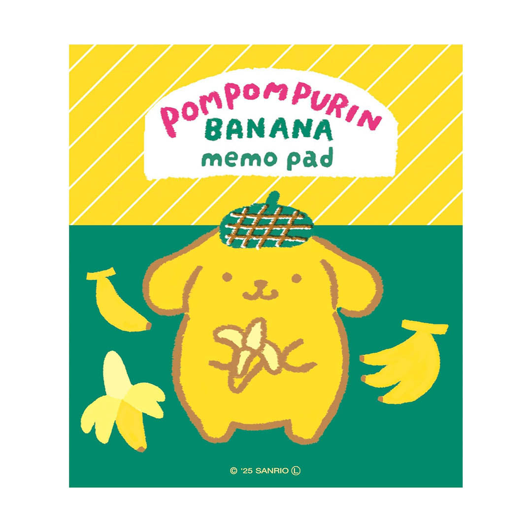 Pompompurin Banana Memo Pad