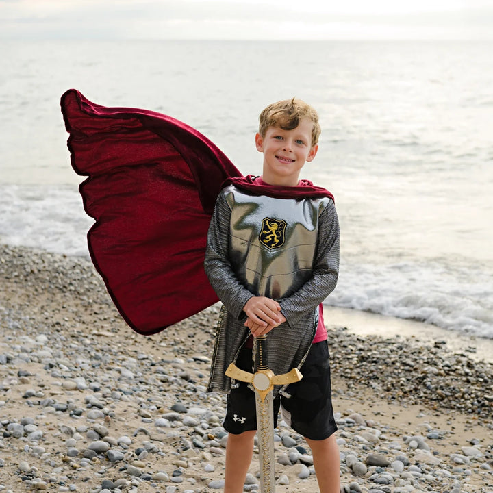 Silver Knight Tunic with Cape