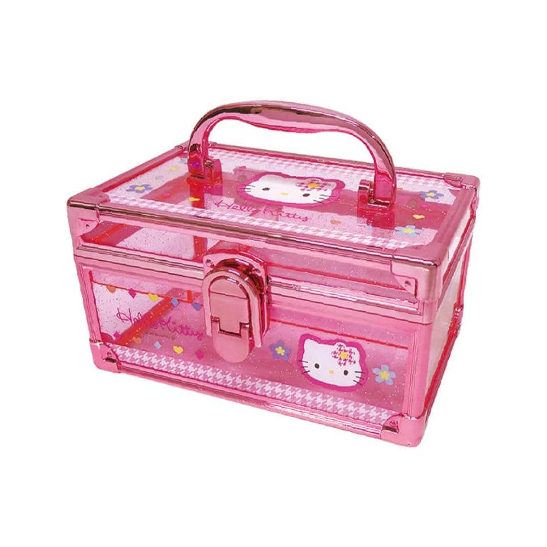 NEW Official Sanrio Hello Kitty Clear Organizer Storage Box - Pink