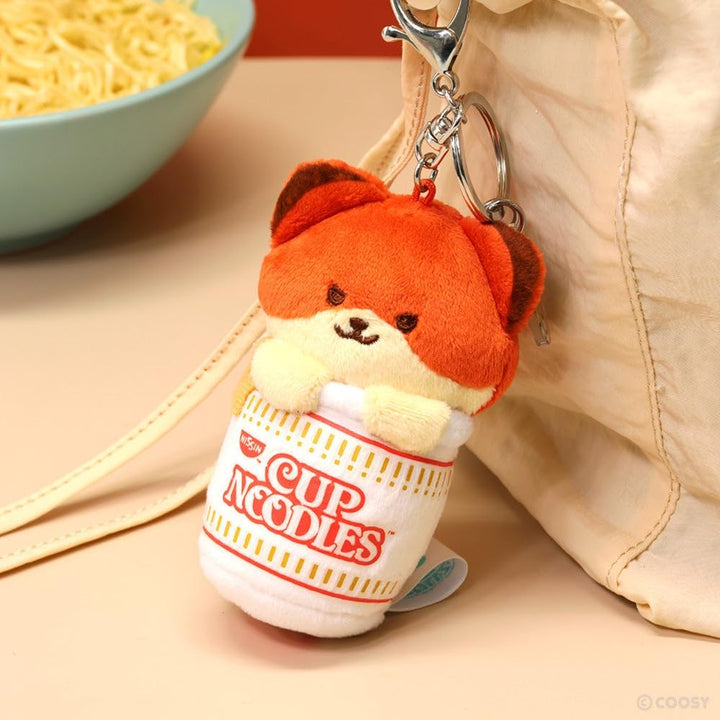 Cup Noodles Foxiroll Plush Keychain (Mini)