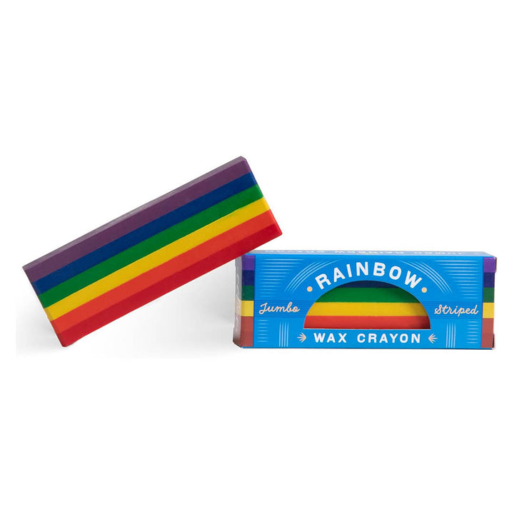 Jumbo Wax Crayon: Rainbow Striped