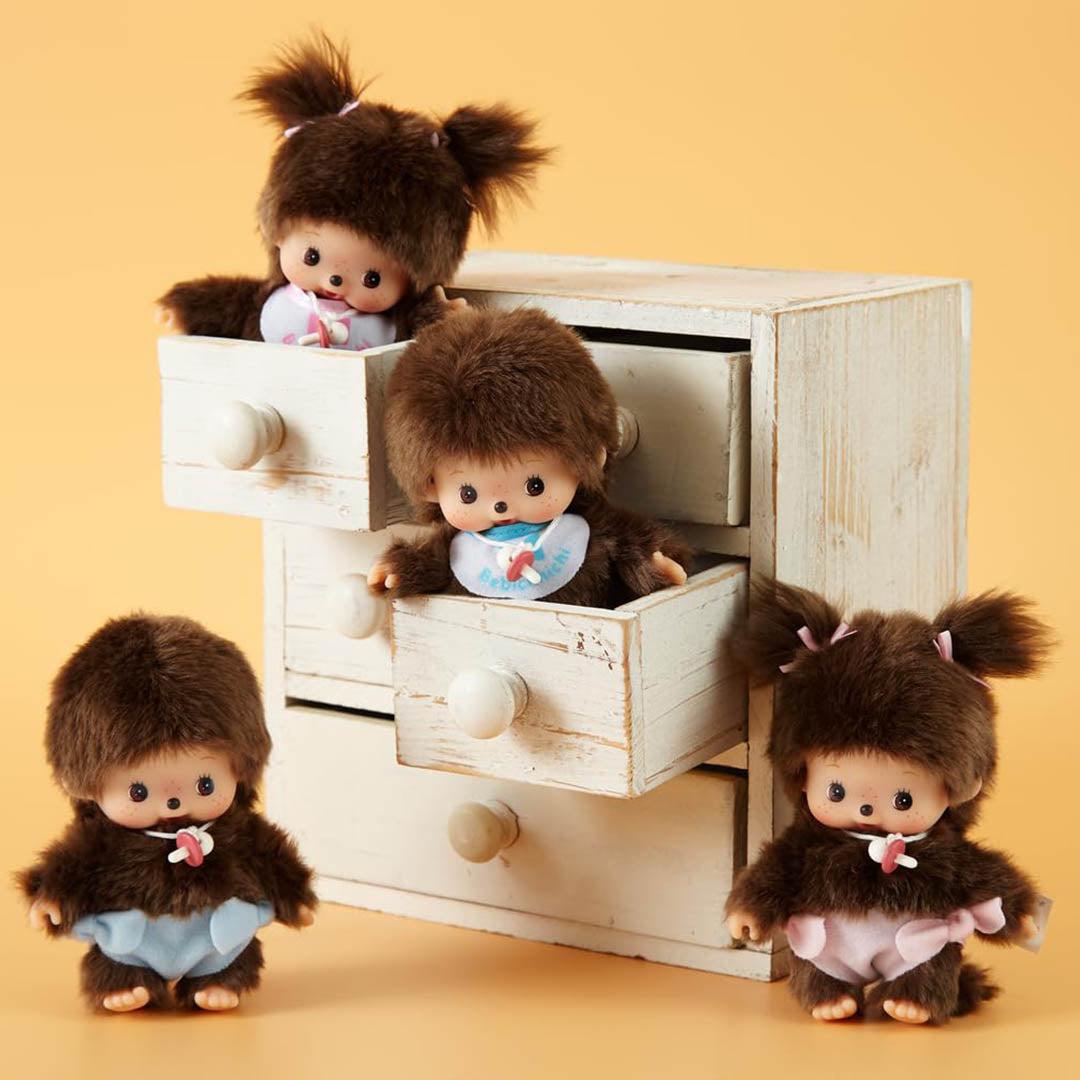 Bebichhichi Monchhichi Doll- Diaper Pink