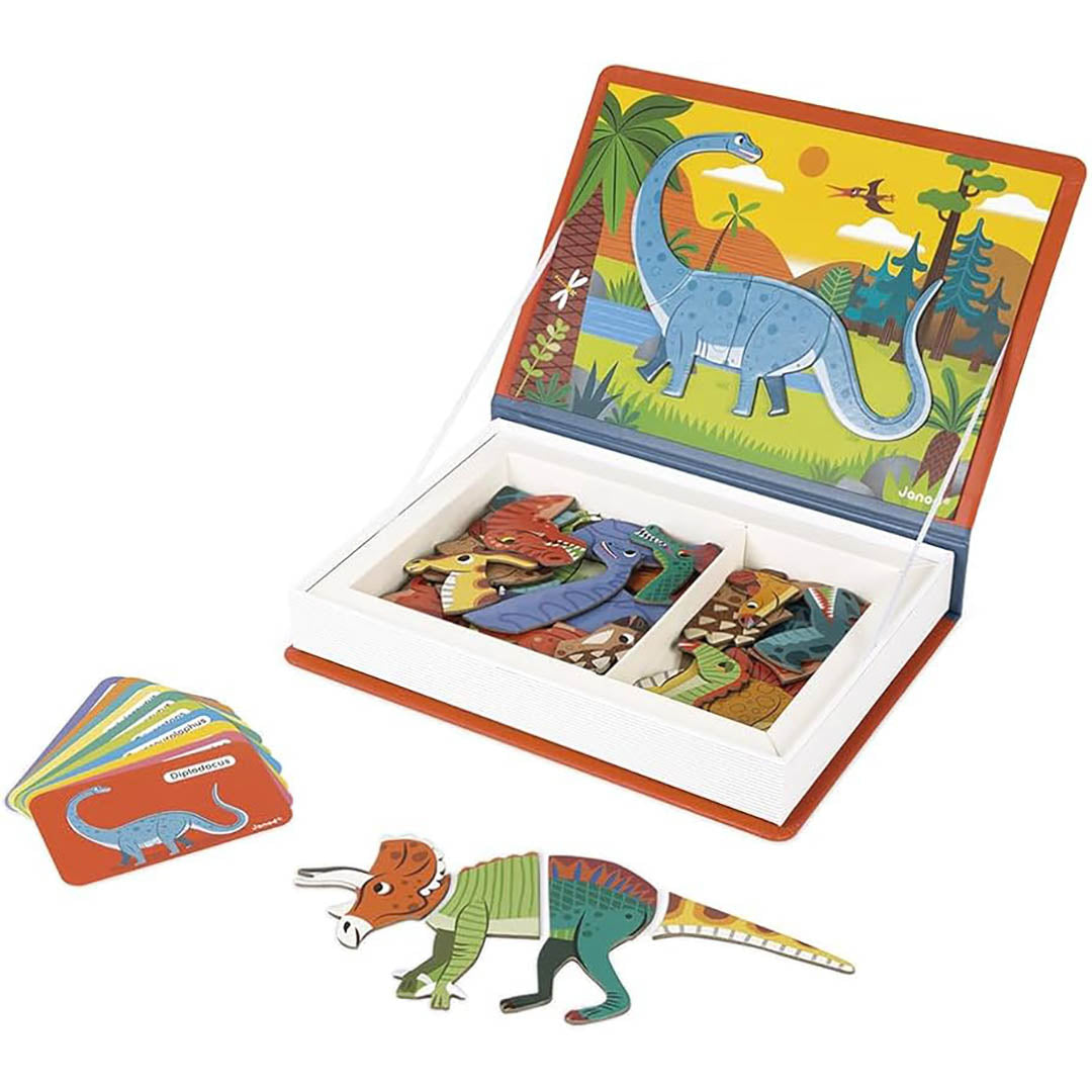 NEW Dinosaur Magnetic Game Set